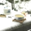 雪と中国茶