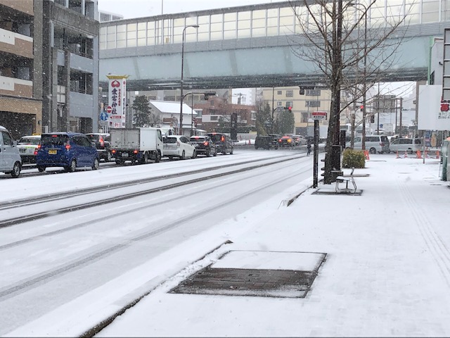 雪の福岡