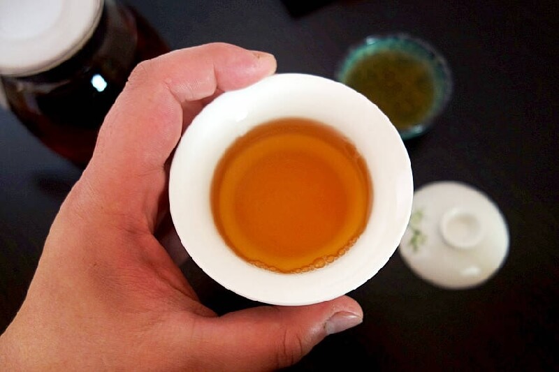 大紅袍の茶湯　烏龍茶　岩茶