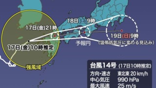 台風進路イメージ