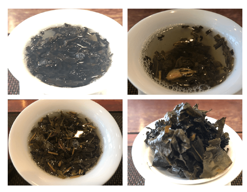 烏龍茶と茉莉花茶の茶葉
